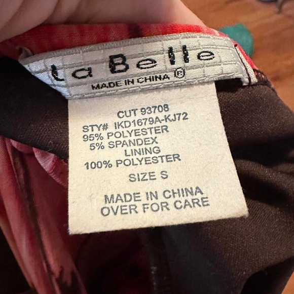 Vintage La Belle Pink Halter Mini Dress Size Small - Picture 4 of 5